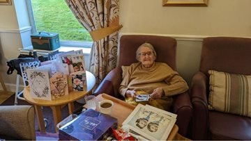 90th birthday celebration at Dukinfield care home